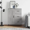 Image de vidaXL Sideboard Gris Sonoma 69,5x34x90 cm Matériau dérivé du bois
