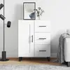 Image de vidaXL Sideboard Blanc 69,5x34x90 cm Bois composite