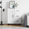 Image de vidaXL Sideboard blanc brillant 69,5x34x90 cm Bois composite