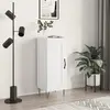 Image de vidaXL Sideboard Blanc 34,5x34x90 cm Bois composite