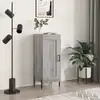 Image de vidaXL Sideboard Gris Sonoma 34,5x34x90 cm Matériau dérivé du bois