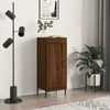 Image de vidaXL Sideboard brun imitation chêne 34,5x34x90 cm Matériau dérivé du bois