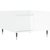 Image de vidaXL Table basse blanc brillant 55x55x36,5 cm Bois composite