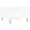 Image de vidaXL Table basse blanche 55x55x36,5 cm Bois composite