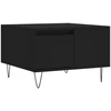 Image de vidaXL Table basse noire 55x55x36,5 cm Bois composite
