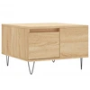 Image de vidaXL Table basse en chêne Sonoma 55x55x36,5 cm Matériau dérivé du bois