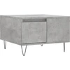 Image de vidaXL Table basse gris béton 55x55x36,5 cm Bois composite