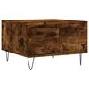 Image de vidaXL Table basse chêne fumé 55x55x36,5 cm Bois composite