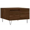 Image de vidaXL Table basse marron imitation chêne 55x55x36,5 cm Bois composite