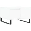 Image de vidaXL Table basse blanche 55x55x36,5 cm Bois composite
