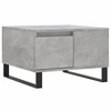 Image de vidaXL Table basse gris béton 55x55x36,5 cm Bois composite