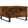 Image de vidaXL Table basse chêne fumé 55x55x36,5 cm Bois composite