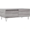 Image de vidaXL Table basse Gris Sonoma 90x50x36,5 cm Bois composite