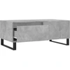 Image de vidaXL Table basse gris béton 90x50x36,5 cm Bois composite