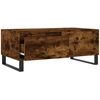 Image de vidaXL Table basse chêne fumé 90x50x36,5 cm Bois composite
