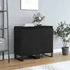 Image de vidaXL Sideboards 2 pcs. noir 40x35x70 cm bois composite