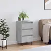 Image de vidaXL Sideboard gris béton 40x35x70 cm Bois composite