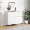 Image de vidaXL Sideboards 2 pcs. Blanc 40x35x70 cm Bois composite