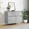 Image de vidaXL Sideboards 2 pcs. Gris béton 40x35x70 cm Bois composite