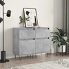 Image de vidaXL Sideboards 2 pcs. Gris béton 40x35x70 cm Bois composite