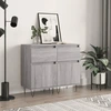 Image de vidaXL Sideboards 2 pcs. Gris Sonoma 40x35x70 cm Bois composite