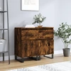 Image de vidaXL Sideboards 2 pcs. Chêne fumé 40x35x70 cm Bois composite