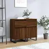 Image de vidaXL Sideboards 2 pcs. Brun imitation chêne 40x35x70 cm bois composite