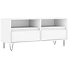 Image de vidaXL Armoire TV blanche 100x34,5x44,5 cm Bois composite