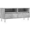Image de vidaXL Armoire TV gris béton 100x34,5x44,5 cm Bois composite
