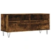 Image de vidaXL Armoire TV chêne fumé 100x34,5x44,5 cm Bois composite
