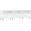 Image de vidaXL Armoire TV blanc 150x30x44,5 cm Bois composite