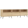 Image de vidaXL Armoire TV Chêne Sonoma 150x30x44,5 cm Matériau dérivé du bois