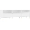 Image de vidaXL Armoire TV blanc 150x30x44,5 cm Bois composite
