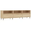 Image de vidaXL Armoire TV Chêne Sonoma 150x30x44,5 cm Matériau dérivé du bois