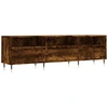 Image de vidaXL Armoire TV chêne fumé 150x30x44,5 cm Bois composite