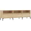 Image de vidaXL Armoire TV Chêne Sonoma 150x30x44,5 cm Matériau dérivé du bois