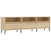 Image de vidaXL Armoire TV Chêne Sonoma 150x30x44,5 cm Matériau dérivé du bois
