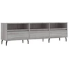Image de vidaXL Armoire TV Gris Sonoma 150x30x44,5 cm Bois composite