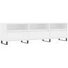 Image de vidaXL Armoire TV blanc 150x30x44,5 cm Bois composite