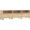 Image de vidaXL Armoire TV Chêne Sonoma 150x30x44,5 cm Matériau dérivé du bois