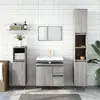 Image de vidaXL Armoire de salle de bain Gris Sonoma 30x30x190 cm Bois composite