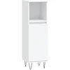 Image de vidaXL Armoire de salle de bain blanc 30x30x100 cm Bois composite