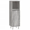 Image de vidaXL Armoire de salle de bain Gris Sonoma 30x30x100 cm Bois composite
