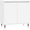 Image de vidaXL Armoire de salle de bain blanche 58x33x60 cm Bois composite