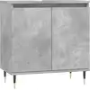 Image de vidaXL Armoire de salle de bain gris béton 58 x 33 x 60 cm Bois composite