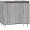 Image de vidaXL Armoire de salle de bain Gris Sonoma 58x33x60 cm Bois composite