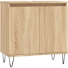 Image de vidaXL Armoire de salle de bains Chêne Sonoma 58x33x60 cm Bois composite
