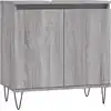 Image de vidaXL Armoire de salle de bain Gris Sonoma 58x33x60 cm Bois composite