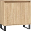 Image de vidaXL Armoire de salle de bains Chêne Sonoma 58x33x60 cm Bois composite