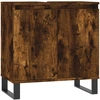 Image de vidaXL Armoire de salle de bain chêne fumé 58x33x60 cm Bois composite